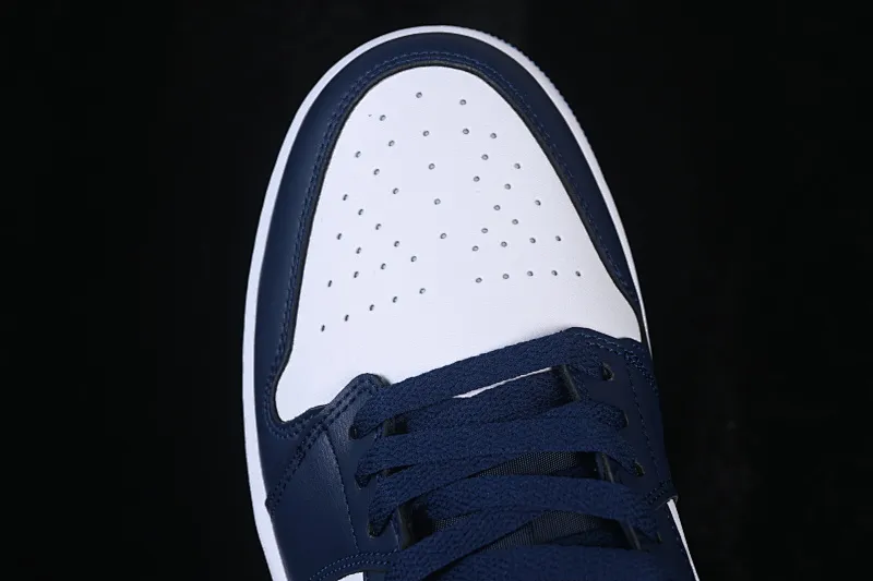 All categories Air Jordan Jordan series basketball shoes Air Jordan 1 Low Air Jordan 1 Low AJ1 Joe 1 white and blue low-top retro cultural basketball shoes 553558-404